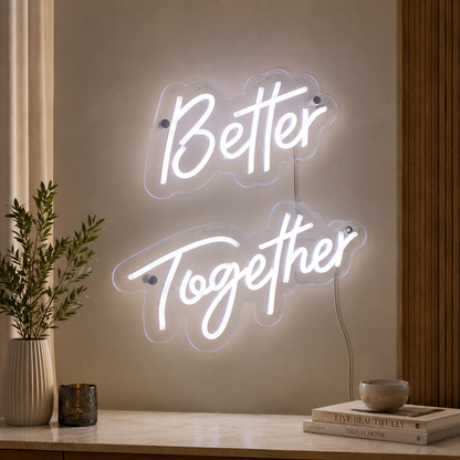 Better Together Room Wall Light LED Neon Sign Wall Neon Sign - 02 High-Converting Product Image