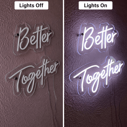 Better Together Room Wall Light LED Neon Sign Wall Neon Sign - Shineneon