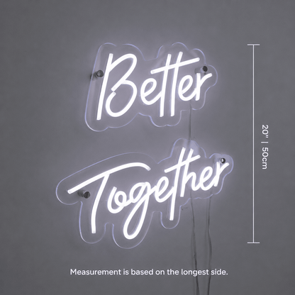 Better Together Room Wall Light LED Neon Sign Wall Neon Sign - Shineneon