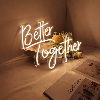 Better Together Script LED Neon Sign - 01 Original Product Image