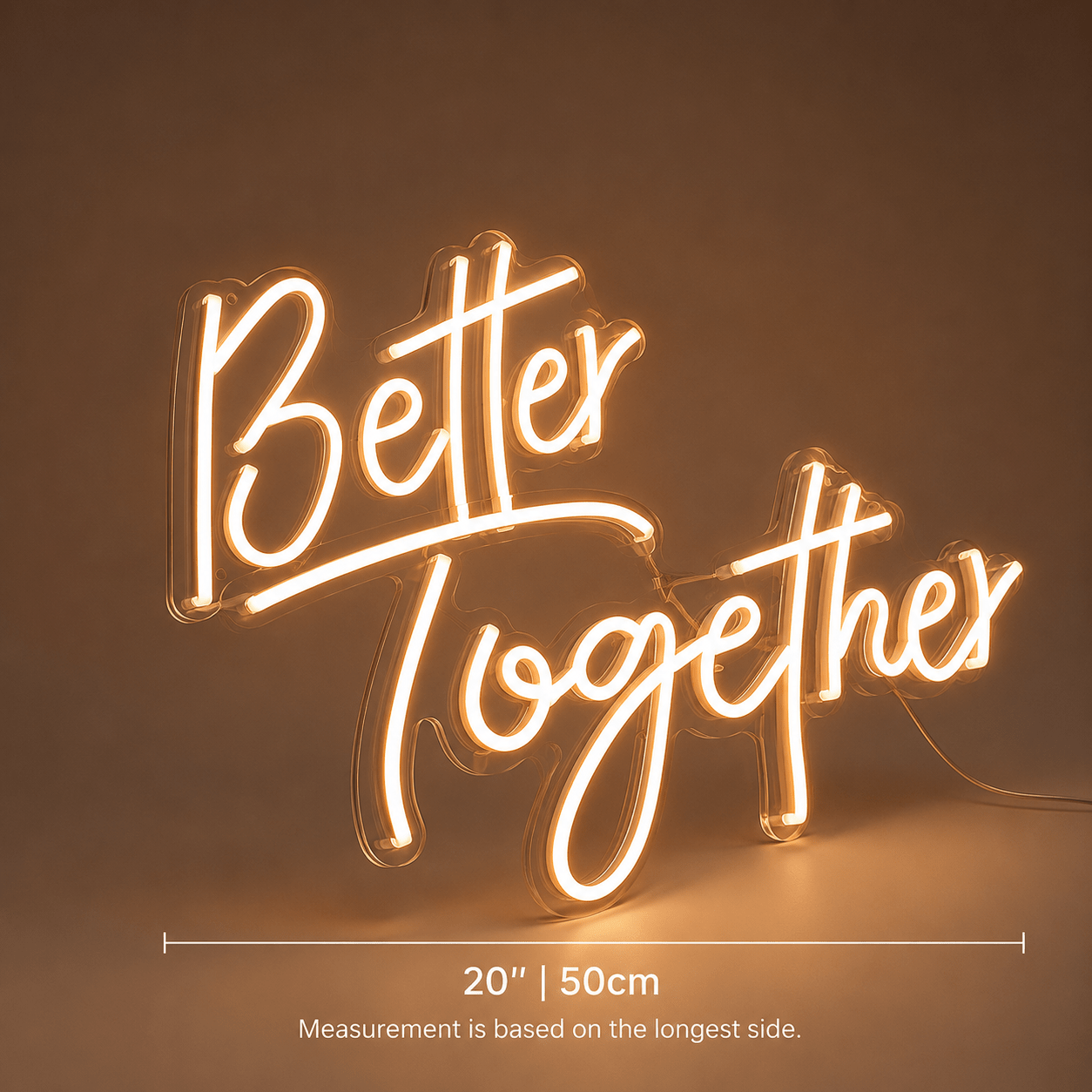 Better Together Script LED Neon Sign Wall Neon Sign - Shineneon