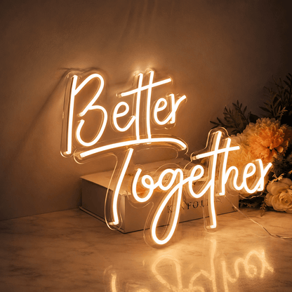Better Together Script LED Neon Sign Wall Neon Sign - Shineneon