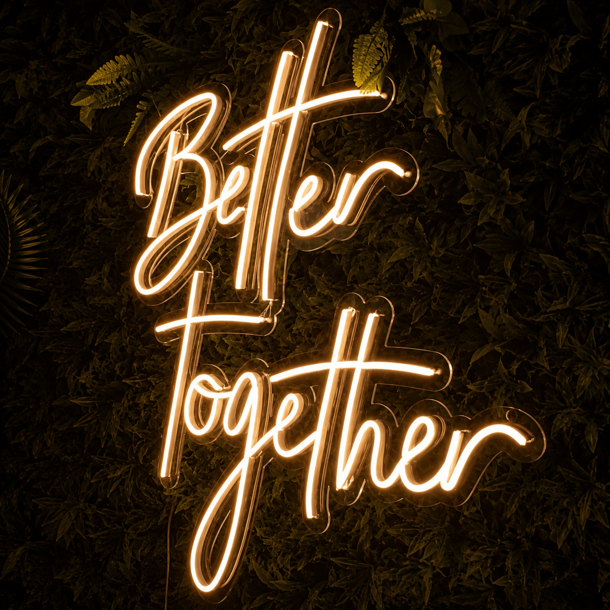 Better Together Script Wall Decor LED Neon Sign Wall Neon Sign - Shineneon