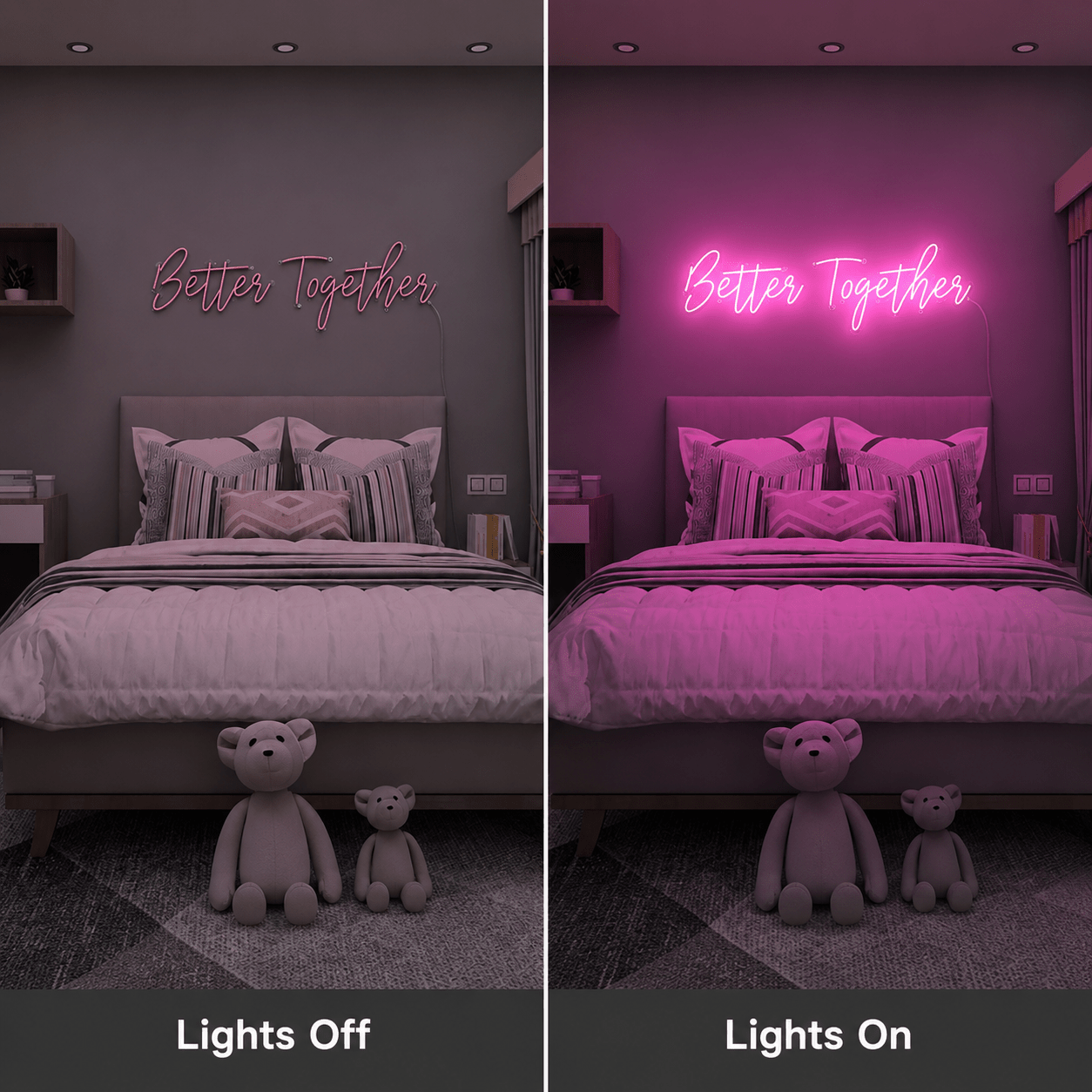 Better Together Sign Wall Decor LED Neon Sign Wall Neon Sign - Shineneon