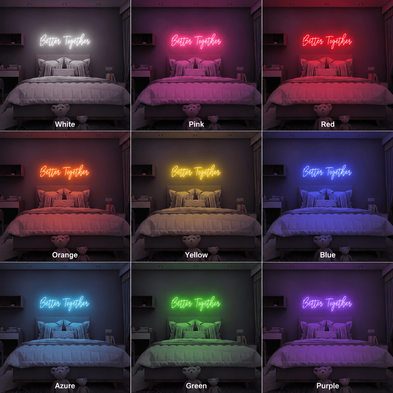 Better Together Sign Wall Decor LED Neon Sign Wall Neon Sign - Shineneon