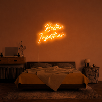Better Together Text Wall Decor LED Neon Sign Wall Neon Sign - 01 Original Product Image