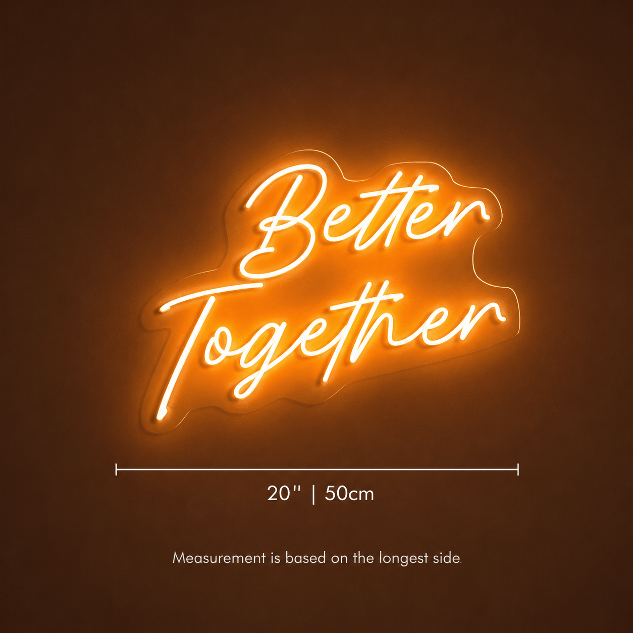 Better Together Text Wall Decor LED Neon Sign Wall Neon Sign - Shineneon