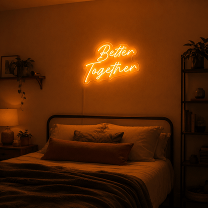 Better Together Text Wall Decor LED Neon Sign Wall Neon Sign - Shineneon