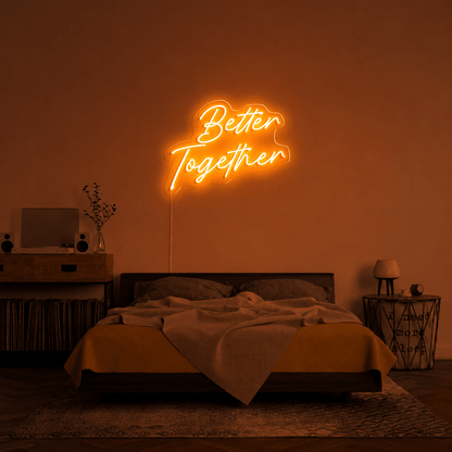 Better Together Text Wall Decor LED Neon Sign Wall Neon Sign - Shineneon