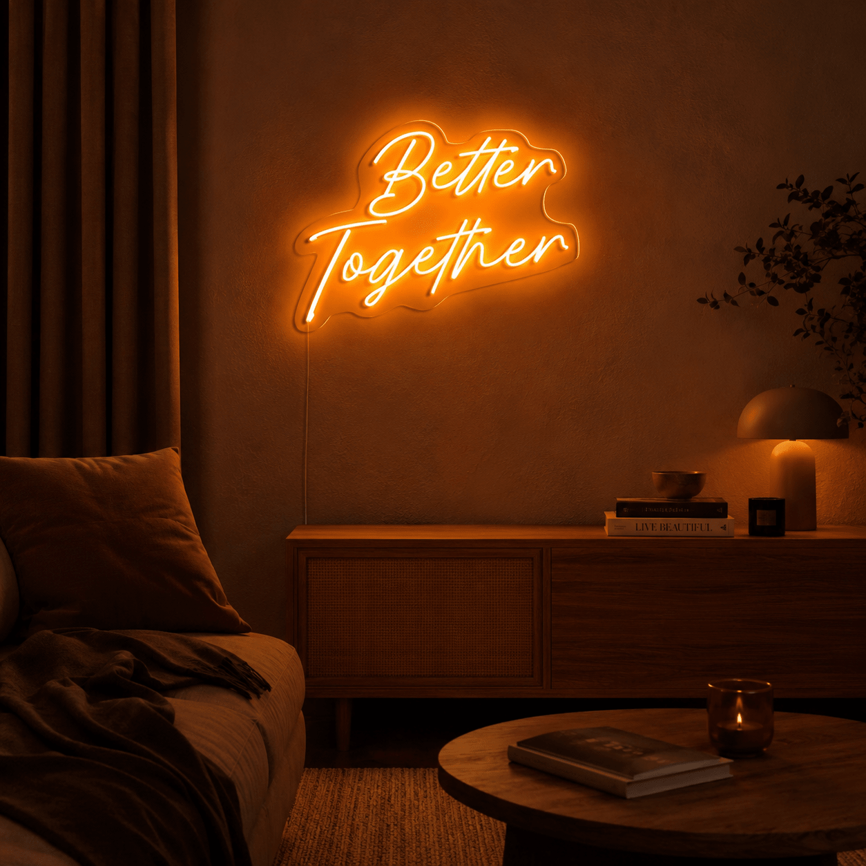Better Together Text Wall Decor LED Neon Sign Wall Neon Sign - Shineneon