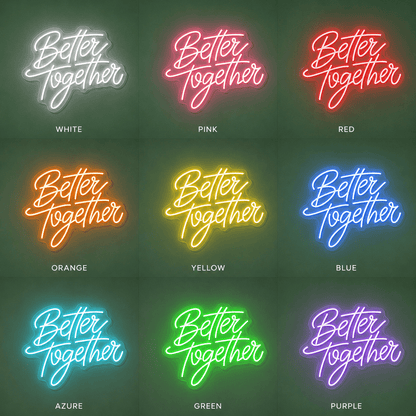 Better Together Wall Art LED Neon Sign - Shineneon