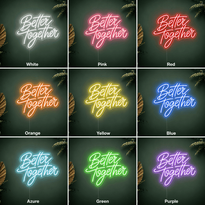 Better Together Wall Art LED Neon Sign Wall Neon Sign - Shineneon