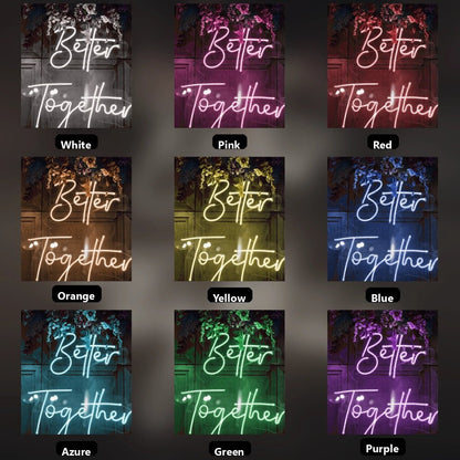 Better Together Wall Decor LED Neon Sign Wall Decor - Shineneon