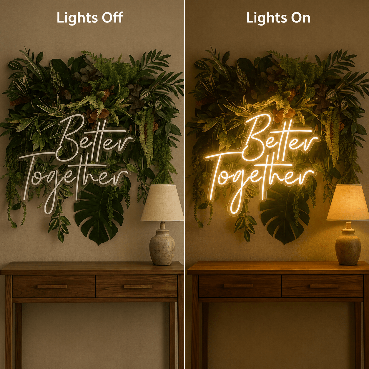 Better Together Wall Decor LED Neon Sign Wall Neon Sign - Shineneon