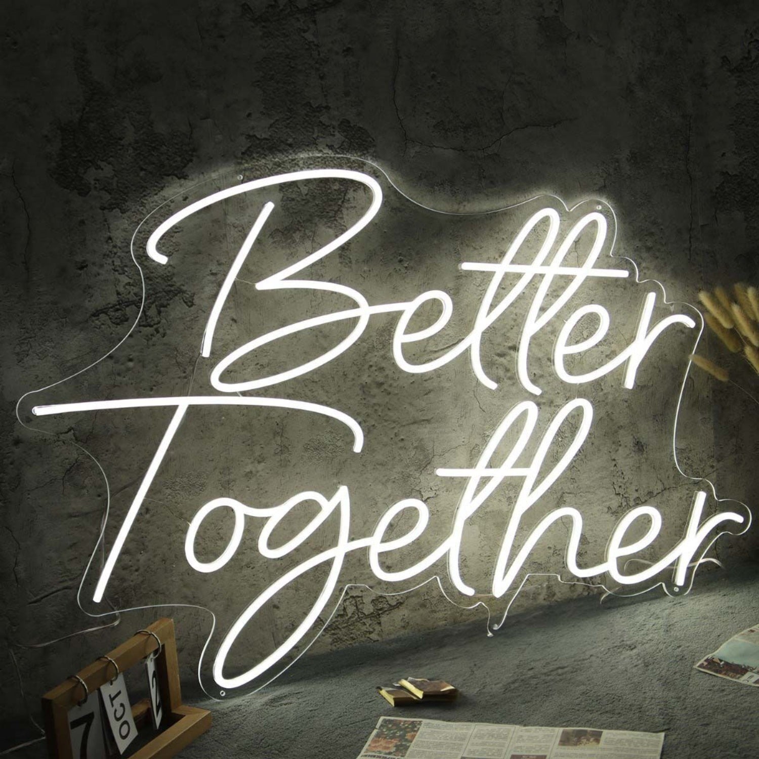 Better Together White Led Neon Sign - Shineneon