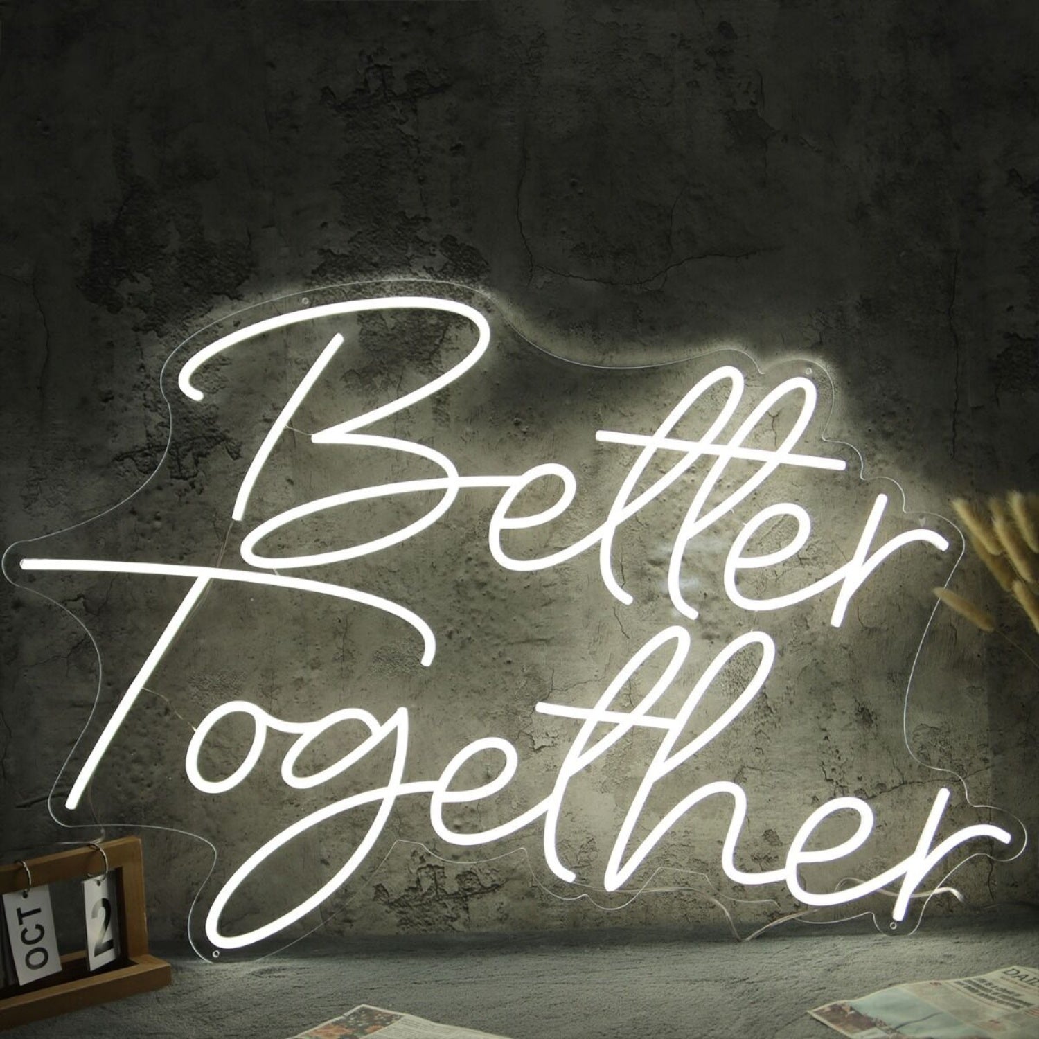 Better Together White Led Neon Sign - Shineneon