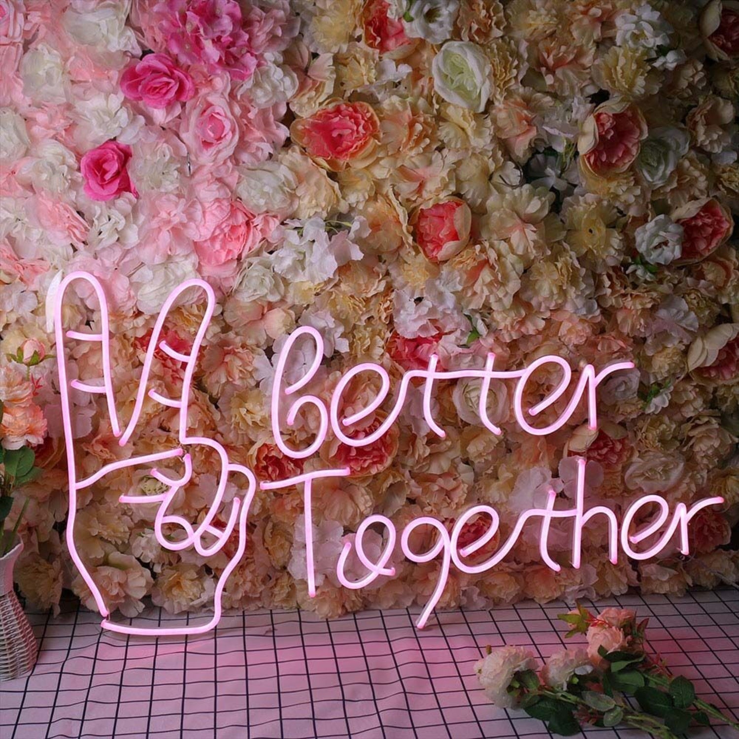 Better Together With Victory Gesture Led Neon Sign - Shineneon