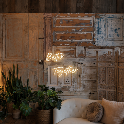 Better Together Word Wall Decor LED Neon Sign - 01 Original Product Image