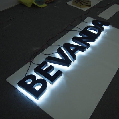 Bevanda 3D Backlit Letters Business Metal Led Sign - Shineneon