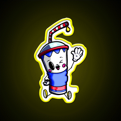 Beverage Fast Food Led Neon Sign For Burger Place Rgb Color