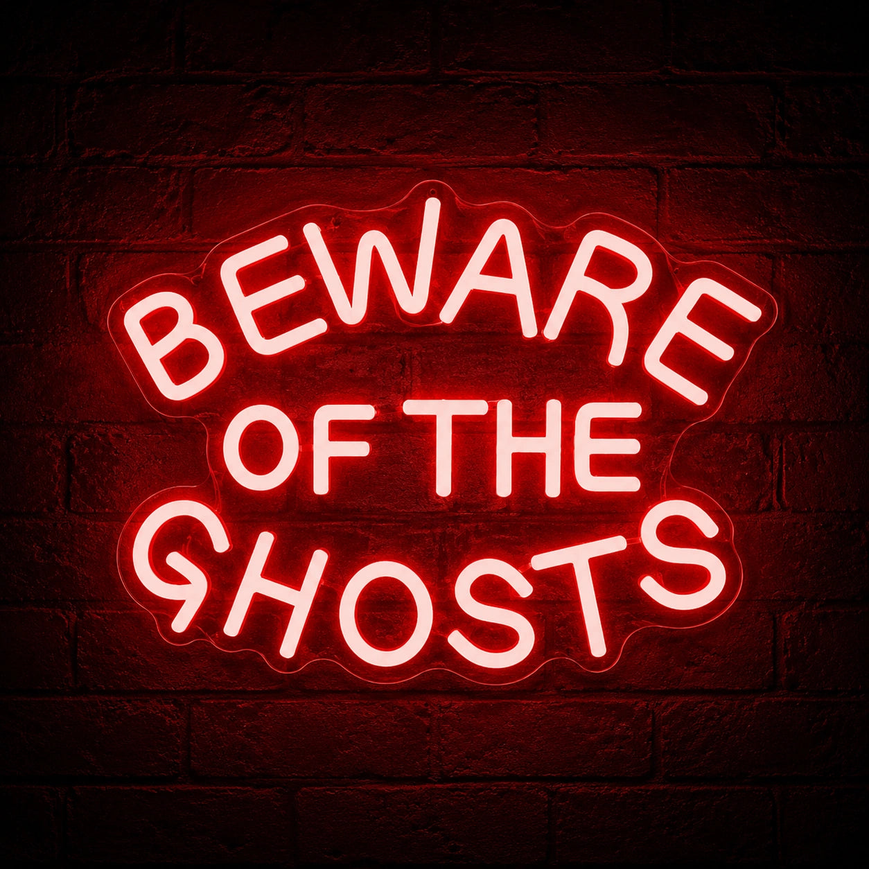 Beware Of The Ghosts LED Neon Sign high-converting product image