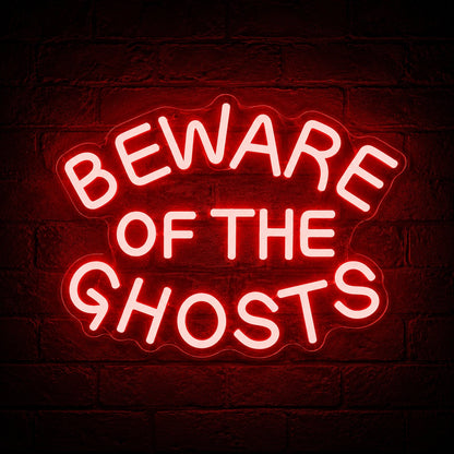 Beware Of The Ghosts LED Neon Sign high-converting product image
