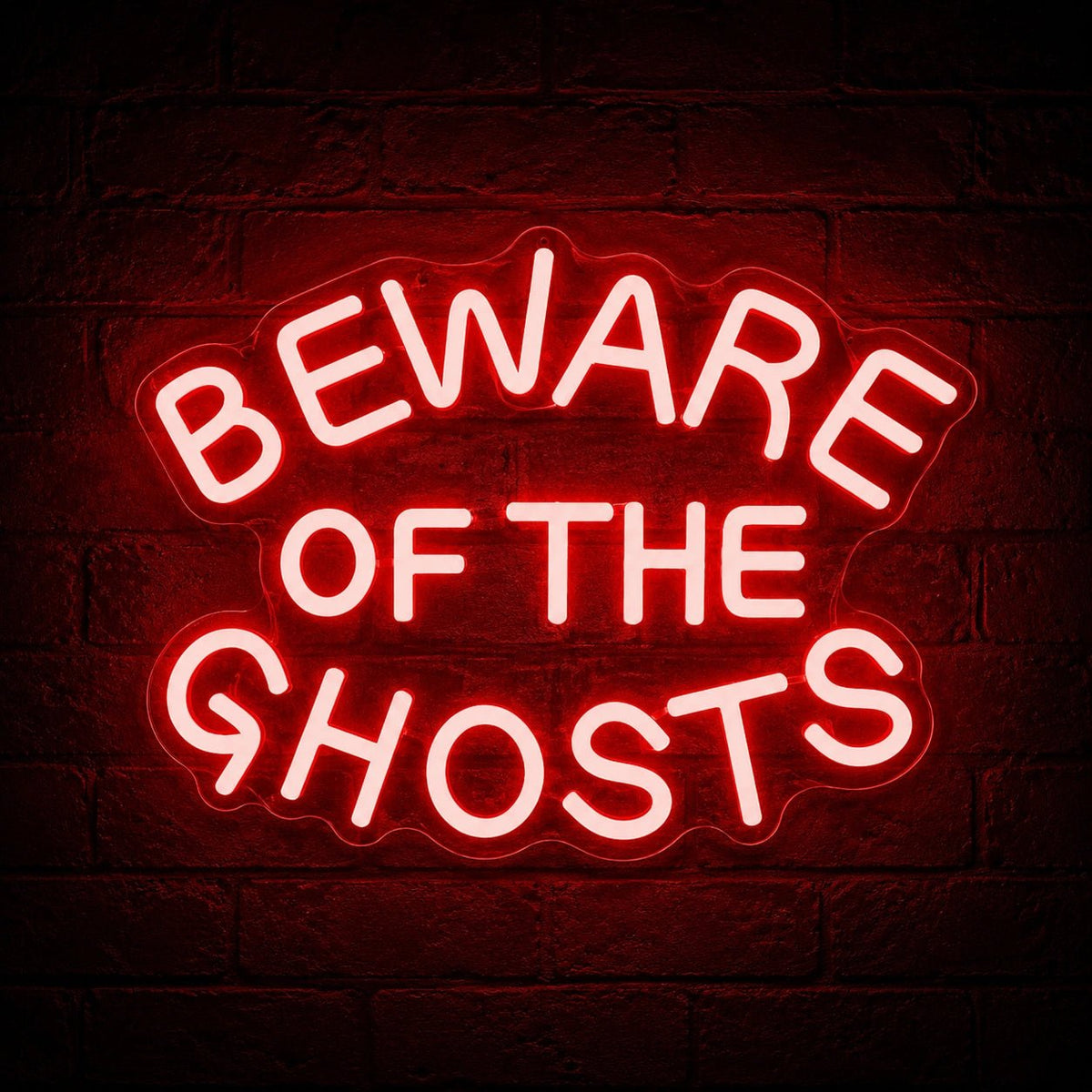 Beware Of The Ghosts LED Neon Sign - Shineneon