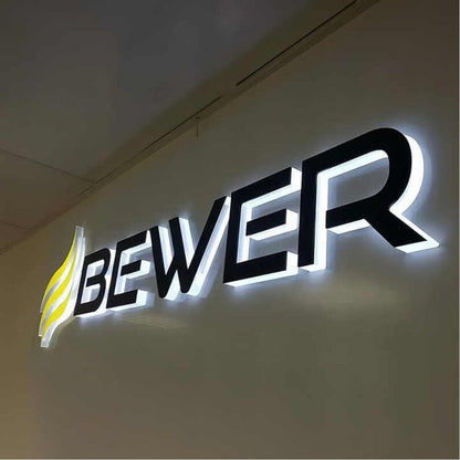 Bewer 3D Backlit Channel Letters Led Light Sign - Shineneon