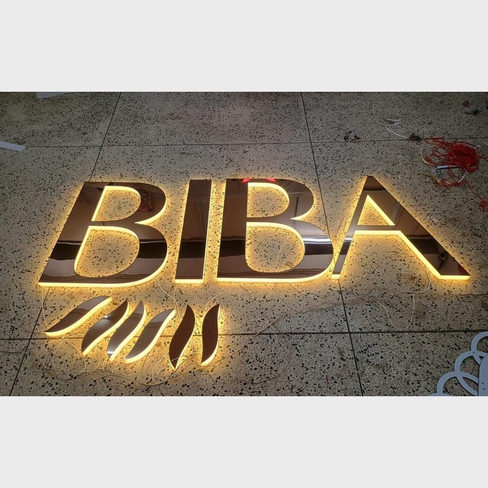 Biba 3D Backlit Channel Letters Led Light Sign - Shineneon