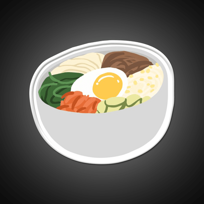 Bibimbap Korean Mixed Rice Snack Food Led Neon Sign Rgb Color - Shineneon