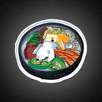 Bibimbear Snack Food Led Neon Sign Rgb Color - Shineneon