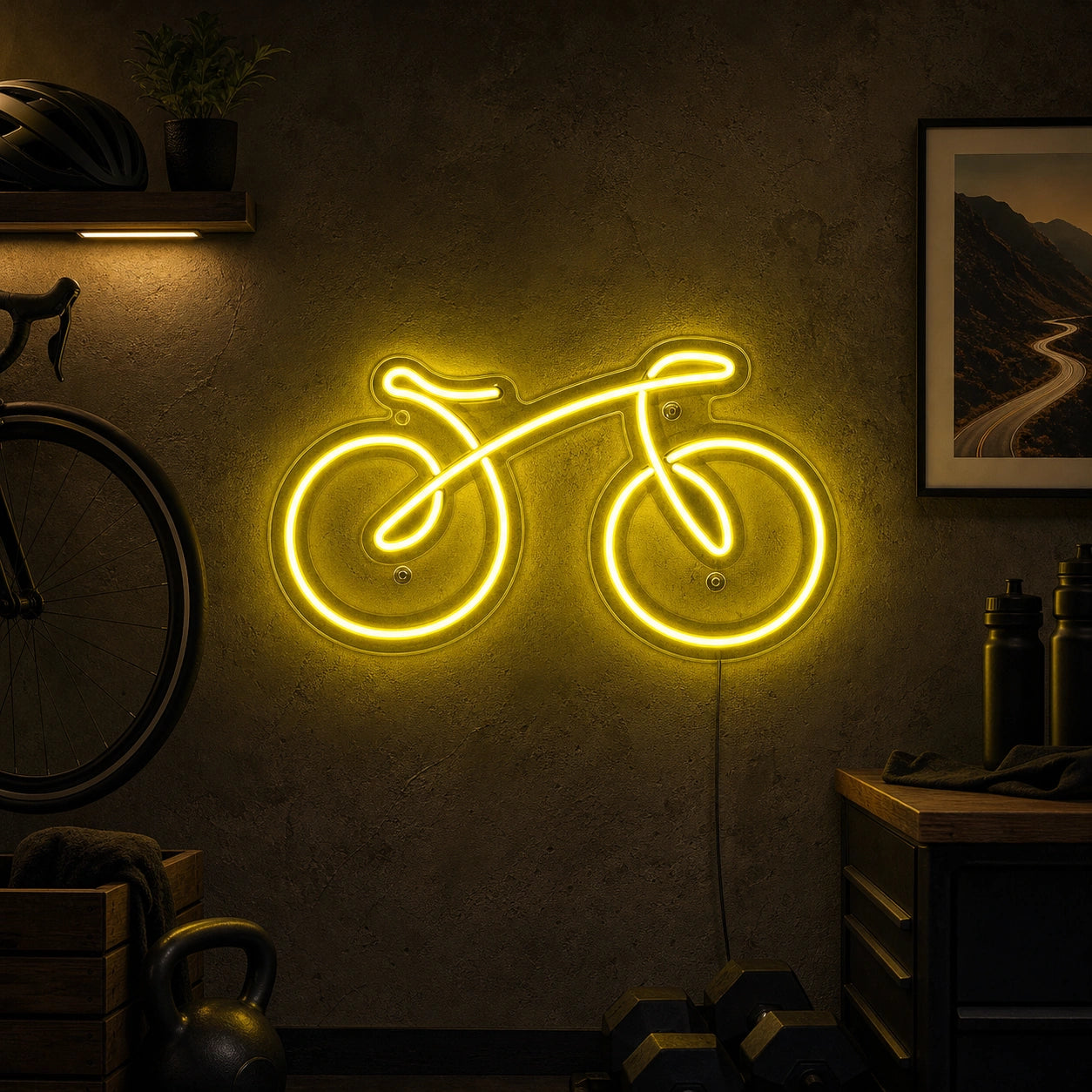 Bicycle Side Profile LED Neon Sign main product image