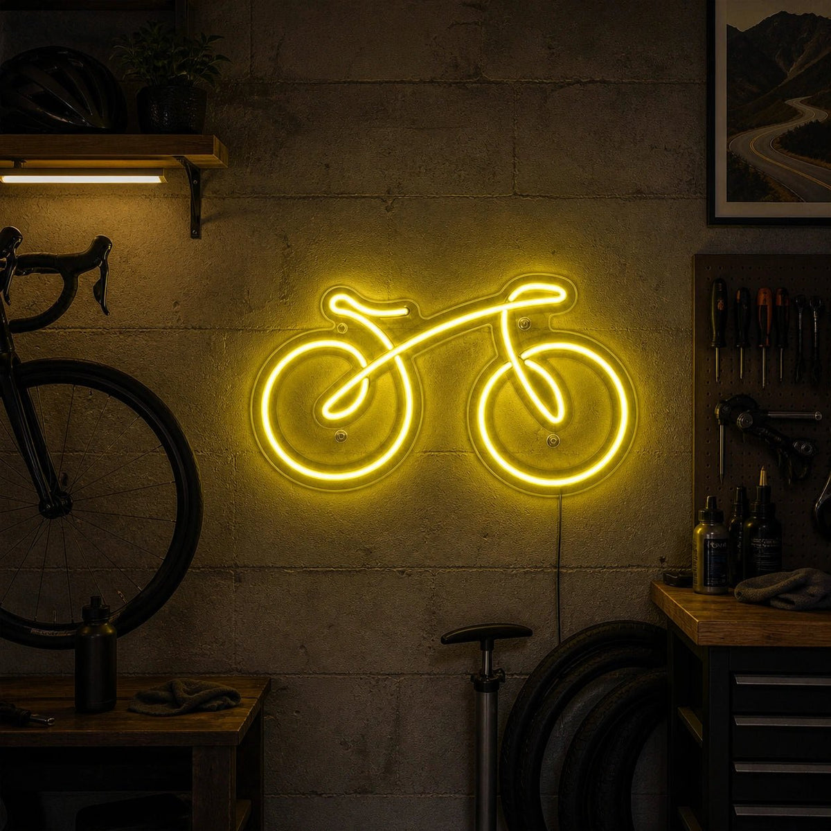 Bicycle Side Profile LED Neon Sign - Shineneon