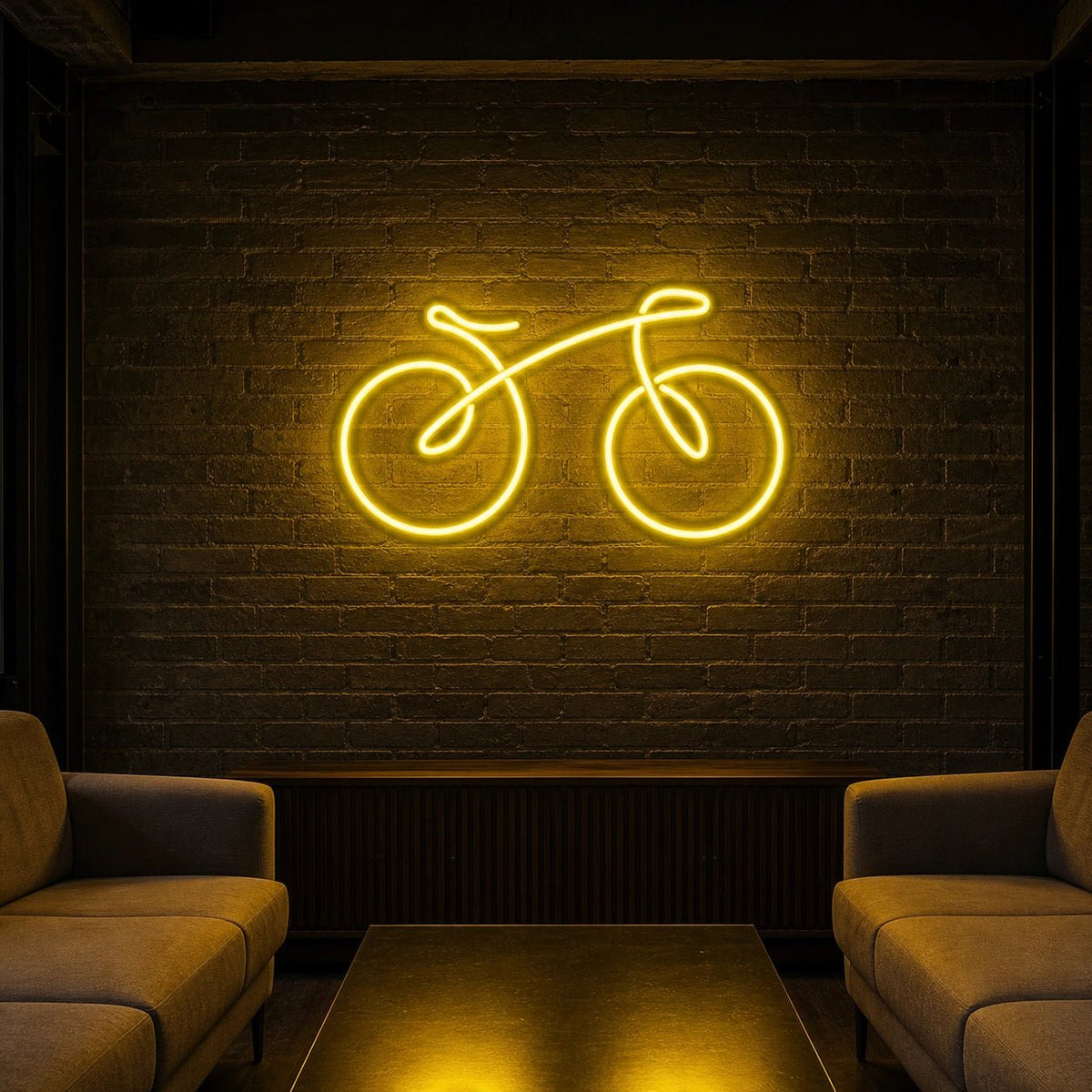 Bicycle Side Profile LED Neon Sign Garage Neon Sign - Shineneon