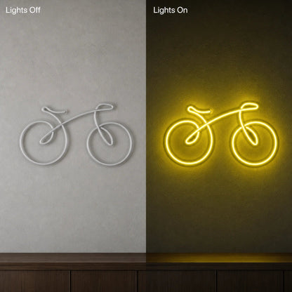 Bicycle Side Profile LED Neon Sign Garage Neon Sign - Shineneon
