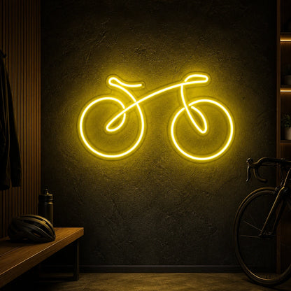 Bicycle Side Profile LED Neon Sign Home Bar Wall Decoration high-converting product image