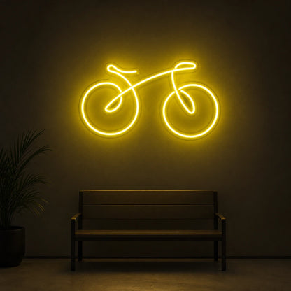 Bicycle Side Profile LED Neon Sign Home Bar Wall Decoration size image