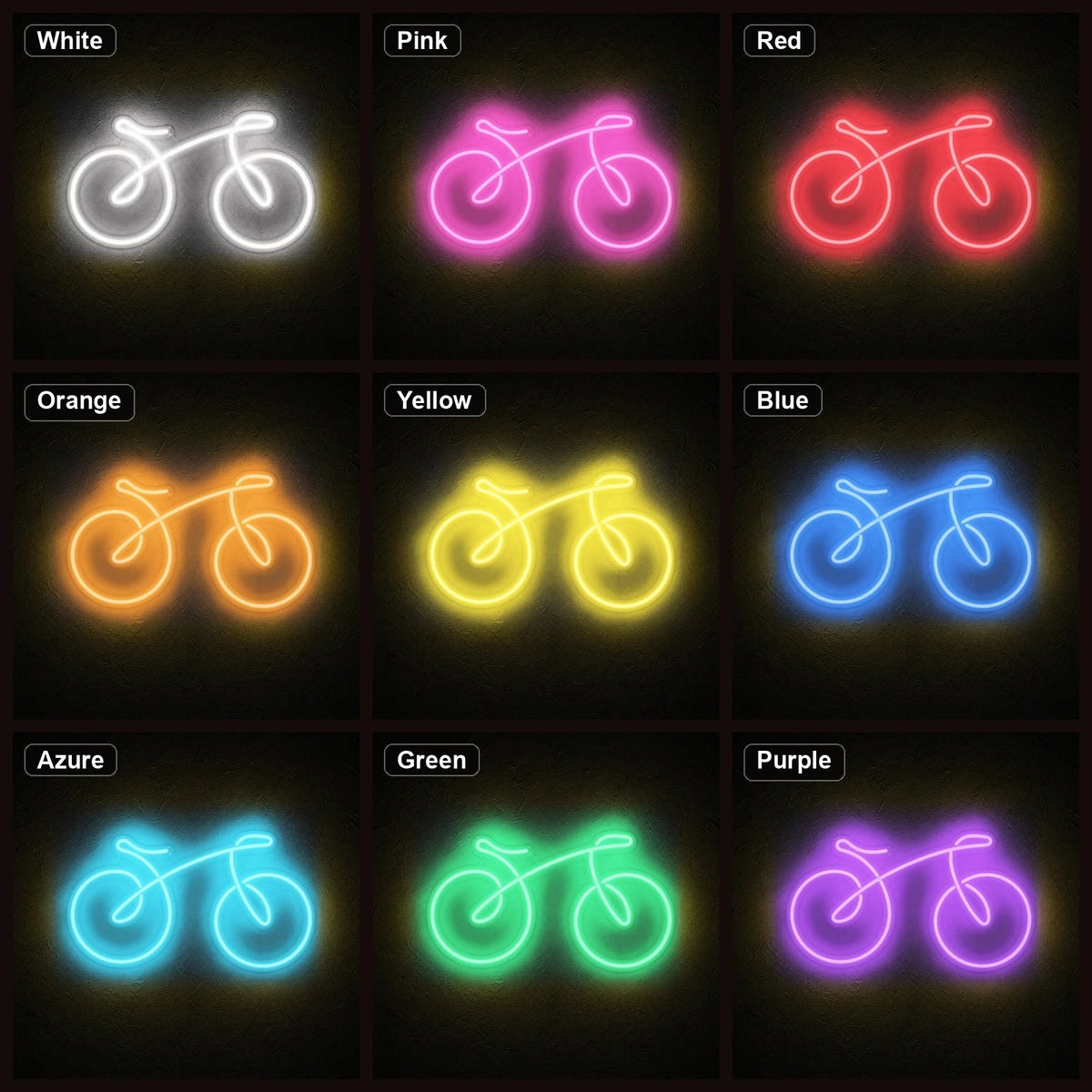Bicycle Side Profile LED Neon Sign Home Bar Wall Decoration - Shineneon