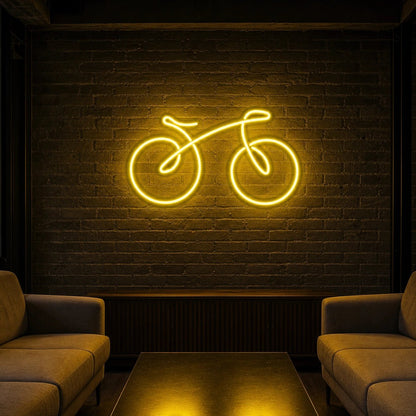 Bicycle Side Profile LED Neon Sign Man Cave Neon Sign - Shineneon
