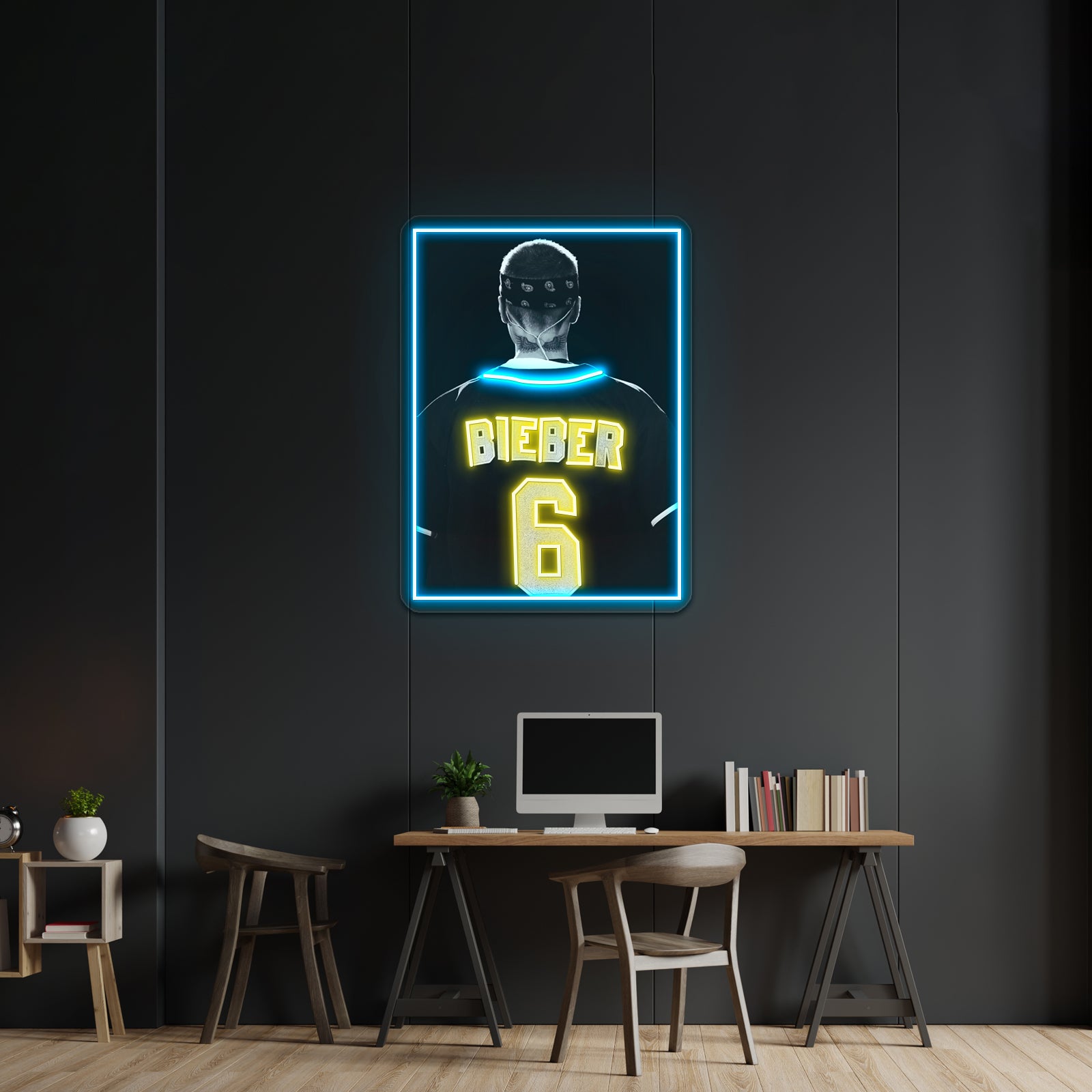 Bieber 06 Back Artwork Led Neon Sign | Shineneon