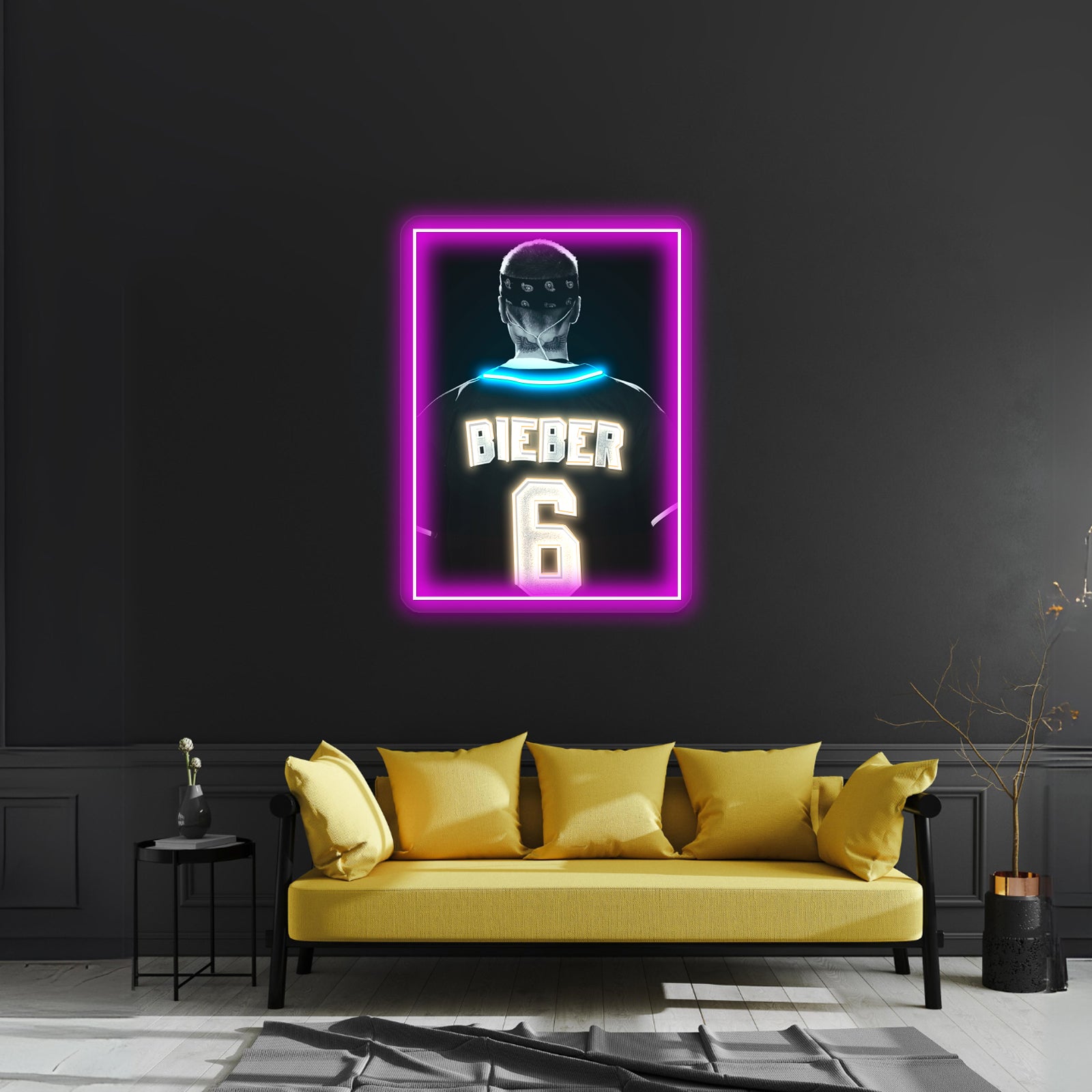 Bieber 06 Back Artwork Led Neon Sign | Shineneon