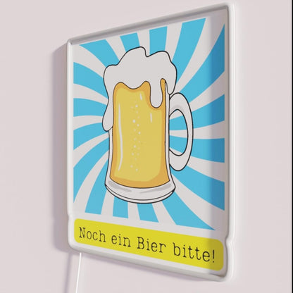Bierfest Beer Festival Rgb Led Neon Sign - Neon sign mounted on wall in room