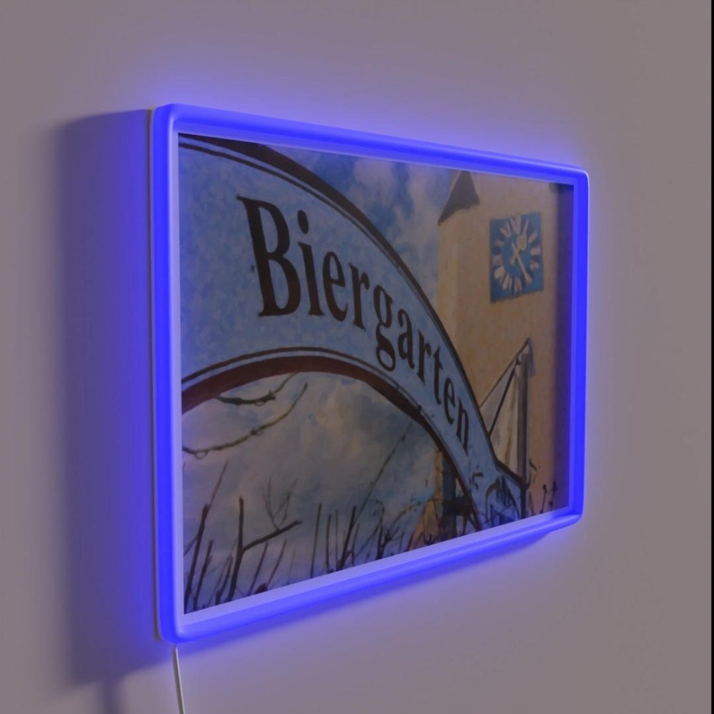 Biergarten Rgb Led Neon Sign Bar Wall Decor - LED neon sign close-up detail