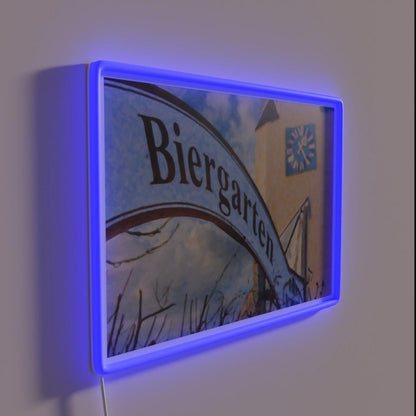 Biergarten Rgb Led Neon Sign Bar Wall Decor - LED neon sign close-up detail