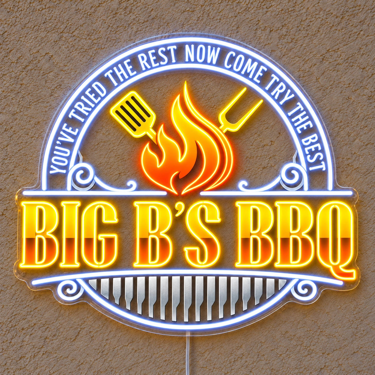 Big B'S Bbq Custom LED Neon Sign Waterproof | 2cb01ef6857f189f2bd72681a3fd49a59a91f85c92381d4e74197e3a1ed4595e | natural_light