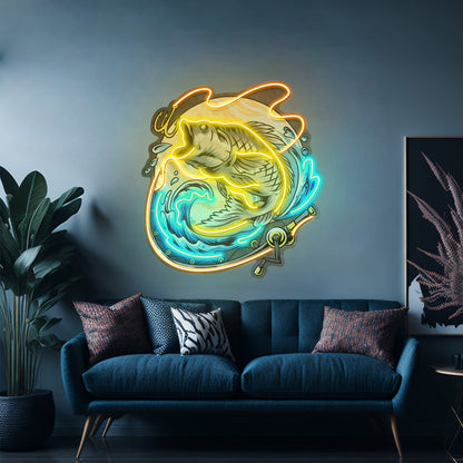 Big Beard Santa Neon Sign Neon Artwork For Sale