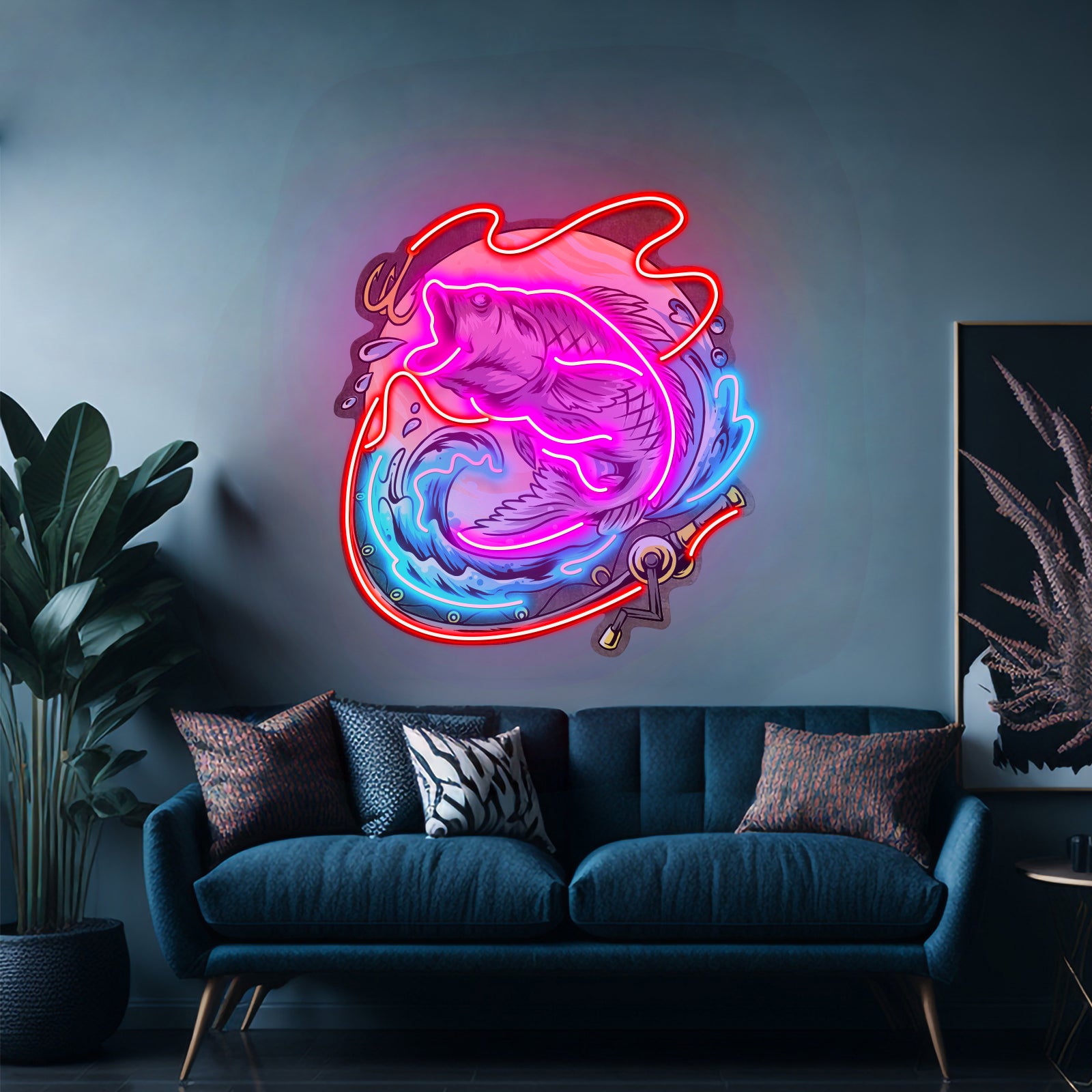 Big Beard Santa Neon Sign Neon Artwork For Sale