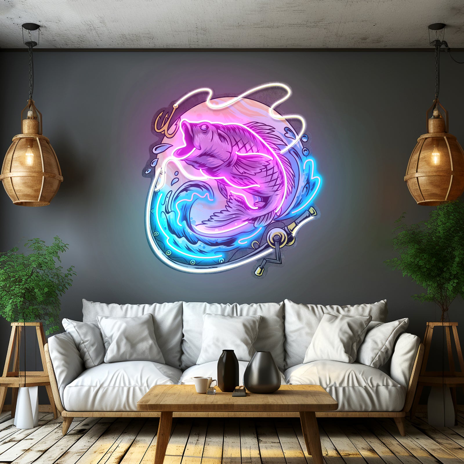 Big Beard Santa Neon Sign Neon Artwork For Sale