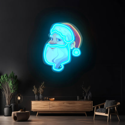Big Beard Santa Neon Sign Neon Artwork For Sale - Shineneon