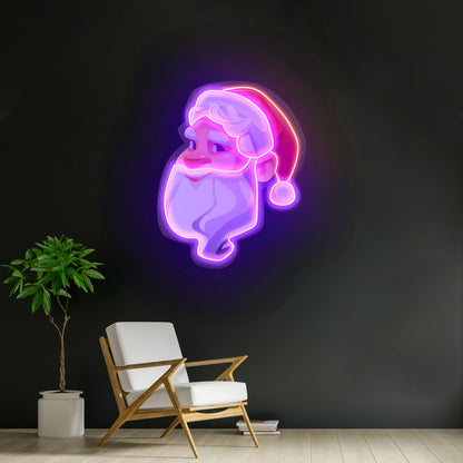 Big Beard Santa Neon Sign Neon Artwork For Sale